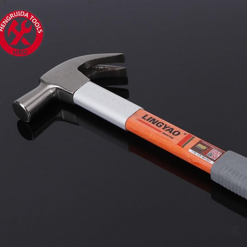 Britith Type Claw Hammer with Stainless Steel Handle Anti Slide Magnet