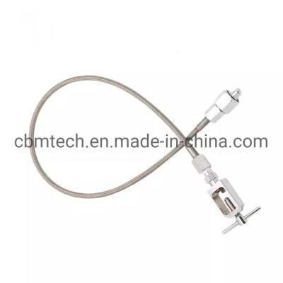 High Temperature Flexible Oxygen Hose Connector Oxygen Cylinder Filling Transfill Hose Cga540 to Cga870