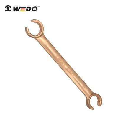 WEDO Non-Sparking Flare Nut Open Ring Wrench Spark-Free Safety Spanner Aluminium Bronze