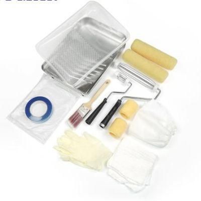 14PCS Customized Color Paint Tool Kit Paint Roller and Paint Brush Set