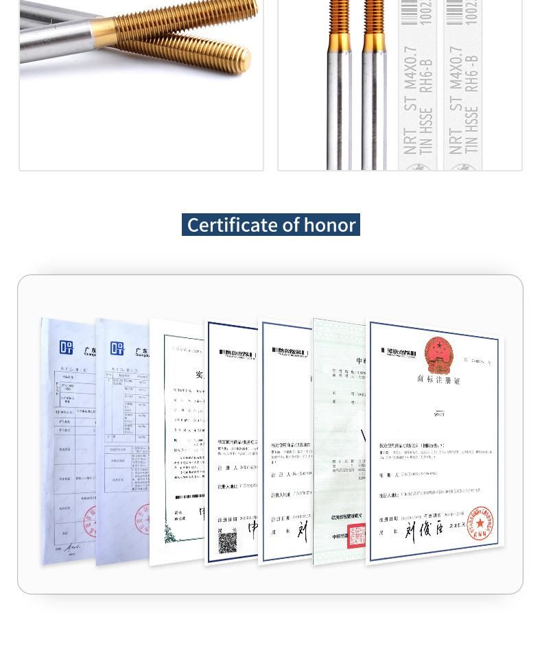 St M2*0.4 Hsse-M42 Insert with Tin Forming Taps St M2 M2.5 M3 M4 M5 M6 M8 M10 Machine Thread Screw Tap