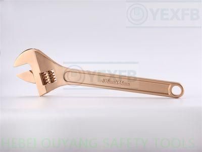 Spark Resistant Tools Adjustable Spanner/Wrench 15&quot; Al-Cu or Be-Cu Atex