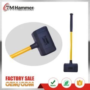 High Quality Rubber Hammer 10lb with Fibergalss Handle