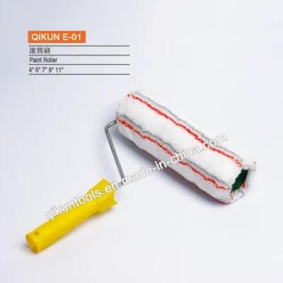 E-01 Hardware Decorate Paint Hand Tools Plastic Handle Acrylic Fabric Paint Roller