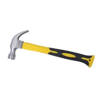 Plastic Handle Claw Hammer Woodworking Tool Nail Hammer 45# Steel Claw Hammer