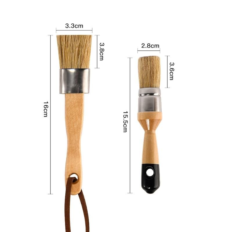 Hot Sale Professional 2PCS Paint Brushes with No Loss of Bristle Paintbrush Heads