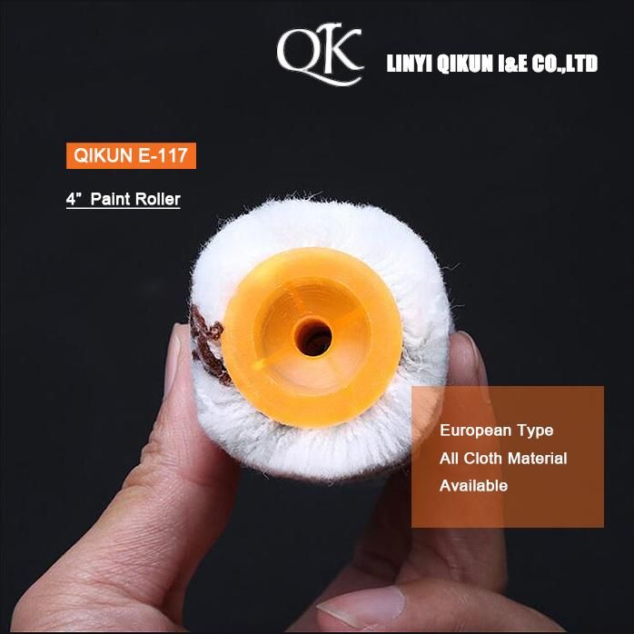 E-117 Hardware Decorate Paint Hand Tools Acrylic Brown Grey Double Strips 4" Mini Paint Roller