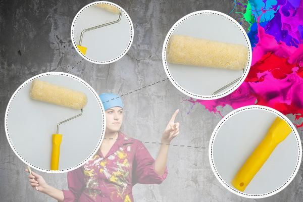 Factory Price Plastic Handle Paint Roller Brush