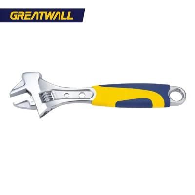 Adjustable Wrench with Hummer Function Heavy Duty Rubber Cover Spanner