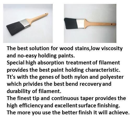 Chopand New Style High Quality Two Inches Hot Sale 100%Pet Solid Sharpening Filament Paint Brush