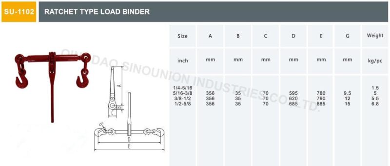 Forged Ratchet Type Lever Type Load Binder