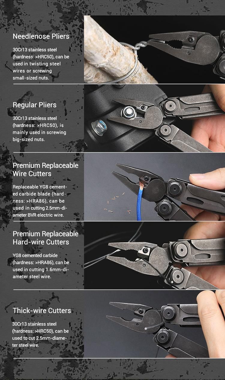 Nextool Flagship Pro Pliers Stonewashed Multitool for Outdoor Camping Tool