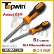 Topwin Iron Age Best Brand Hand Tools Manufacturer Flat Head Screwdriver, Phillips Screwdriver for Sale