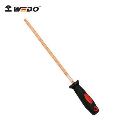 WEDO Beryllium Copper File Non-Sparking/Magnetic Round File Anti-Slip Handle