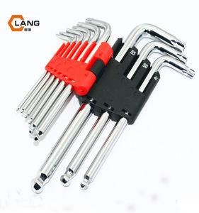 Customized L Type Chrome Finish Torx Ball Head Key