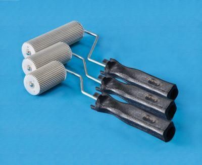 Customized Zinc Plated Plastic Handle Aluminum Paddle Roller for FRP Laminating