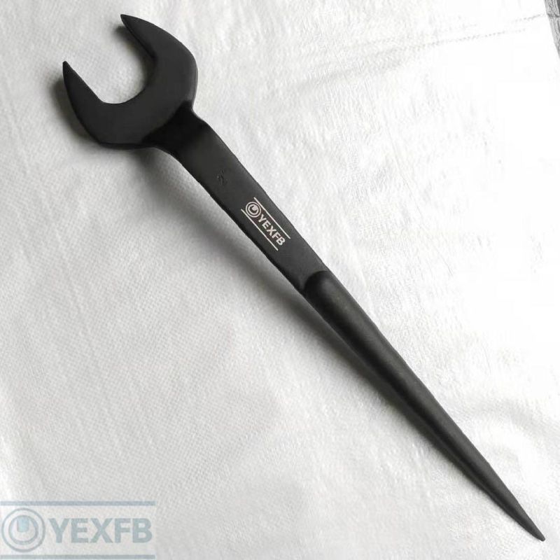 Open End Spud/Construction Spanner 2", with Pin, 40 Cr-V Steel