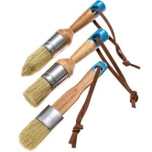 Paint Brush Set Perfect Chalk and Wax Paint Natural Bristles Thick and Durable