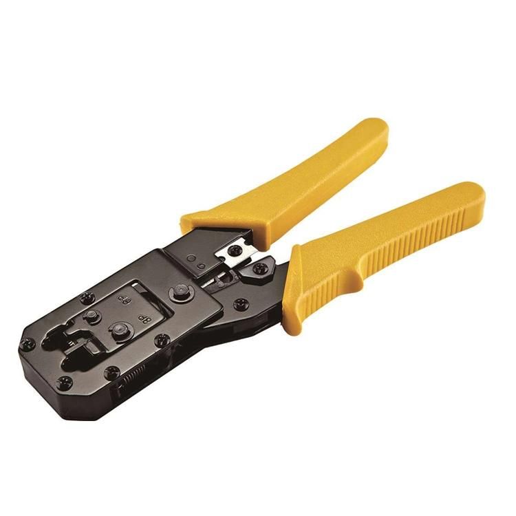 RJ45 Network Cable Crimper Rj11 Telephone Line Modular Crimping Pliers 8p6p Crystal Head Making Wire Stripping Cut Tool