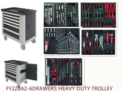 6drawers Professional Heavy Duty Mobile Trolley Tool Set
