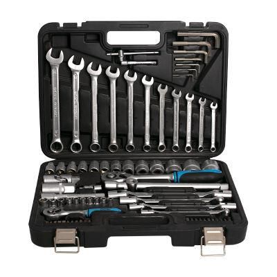 Fixtec 77piece General Household Hand Tool Set with Solid Carrying Tool Box Auto Repair Tool Sets