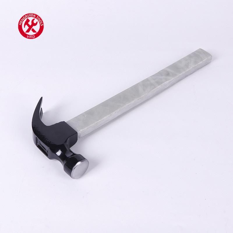 Square Head Claw Hammer with Compressed Wooden Handle