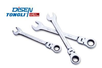 CRV Flexible Ratchet Wrench Gear Spanner Mirror Surface
