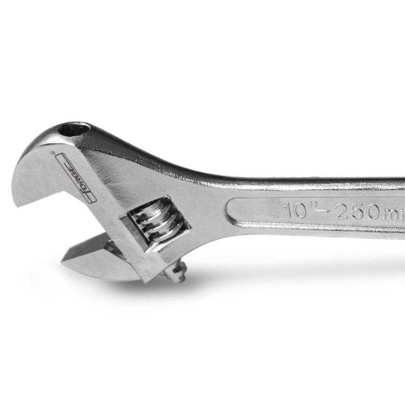 Superior Wrenches 10" Drop Forged Steel Chrome Plated Adjustable Spanner