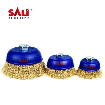 Sali High Quality Brass Wire Cup Brush for Removing Rust and Paint