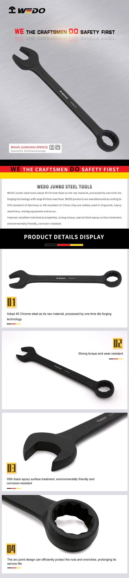 WEDO 40CR Combination Wrench