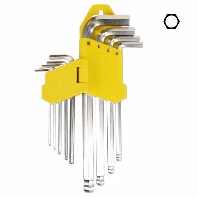 9PCS Cr-V Steel Wrench Ball Ends Hex Key Allen Key Set