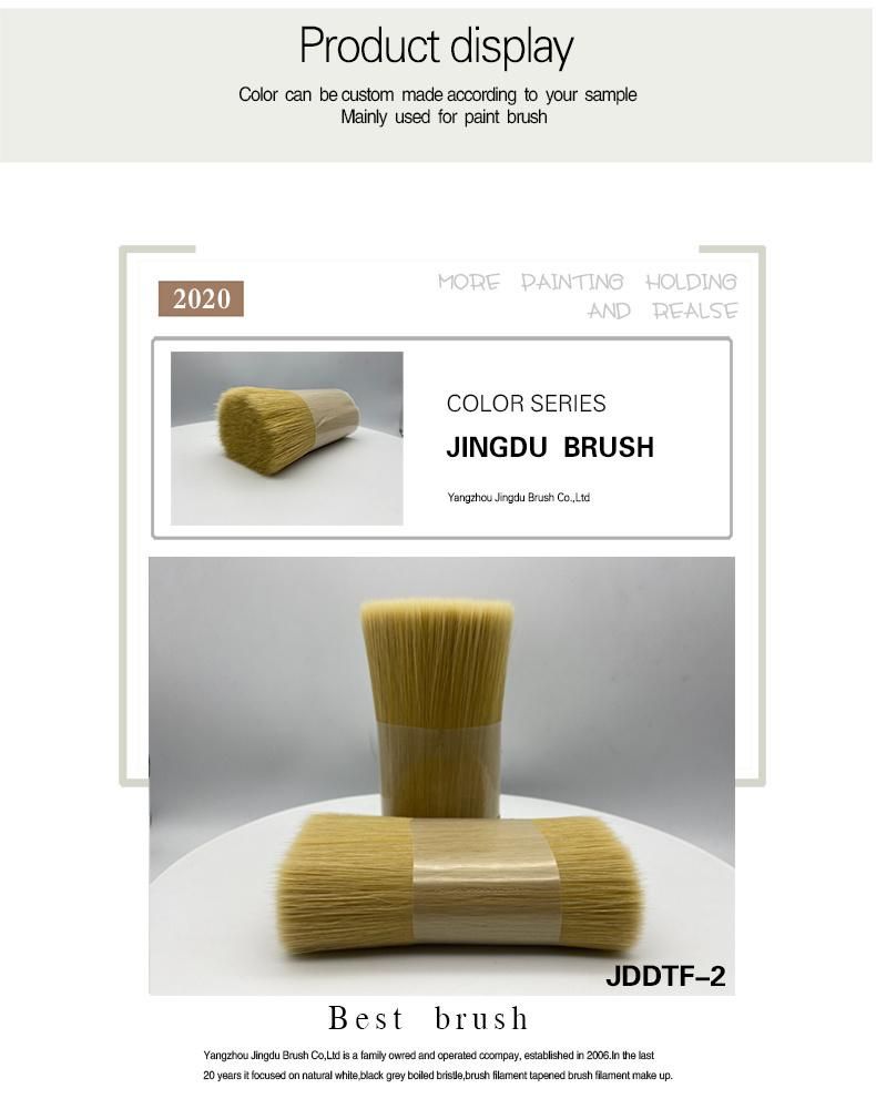 Imitation White Bristle Double Tapered Brush Filament for Brush Jddtf-2