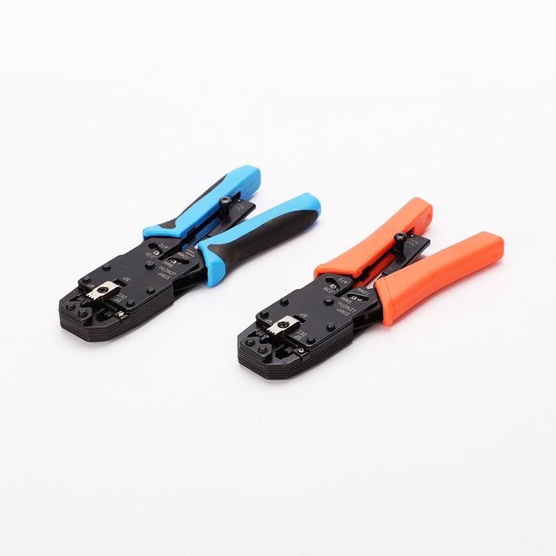 Cable Crimping Tool for RJ45/8p8c, Rj12/6p6c, Rj11/6p4c, Rj9/4p4c with Ratchet Cable Crimper