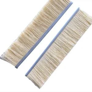 Sisal Horse Hair Door Bottom Seals Weather Strip Brush with Aluminum Frame Base