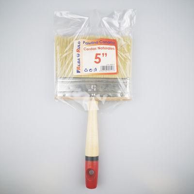 5&quot; Natural Bristle Wood Handle Ceiling Large Paint Brush