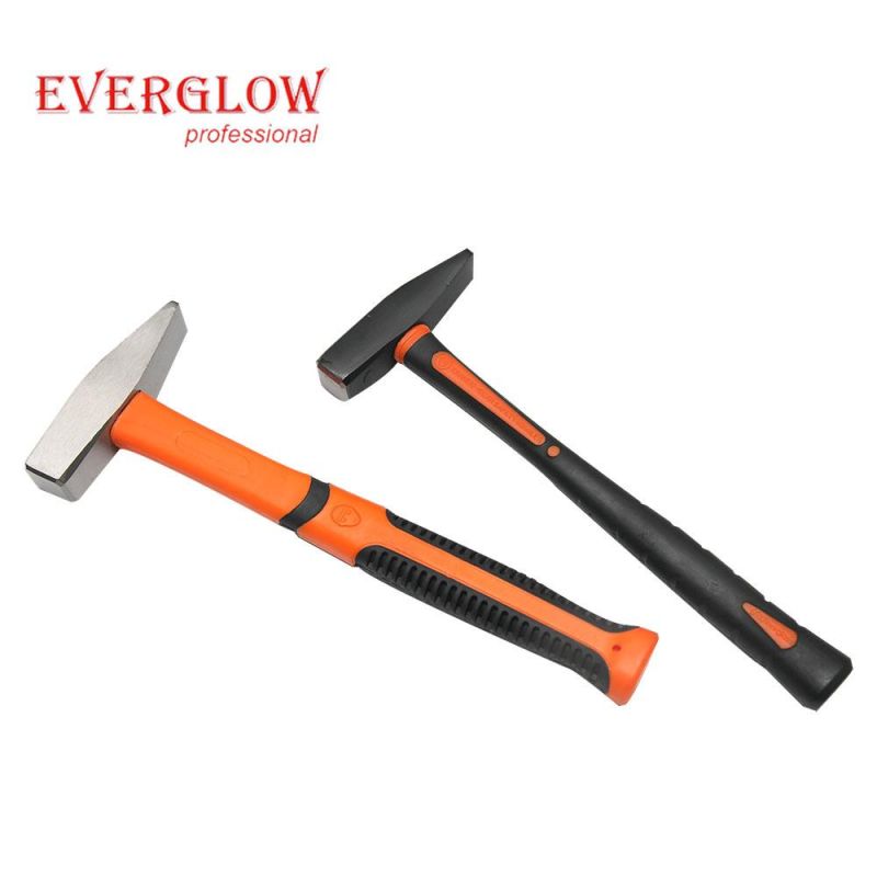 Steel Handle Nail Roofing Hammer 600g with Magnet and Non Slip
