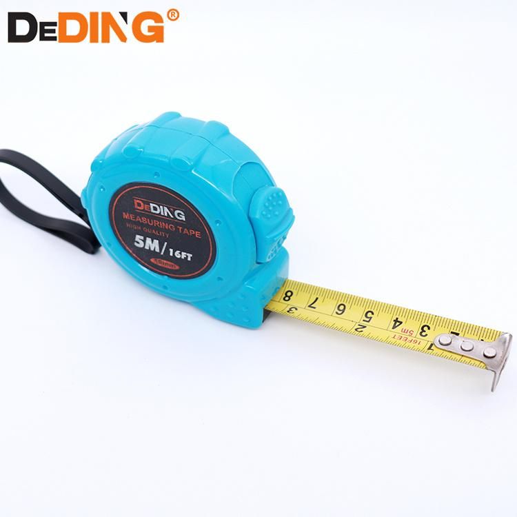 Hand Tools High Quality Blue ABS Case Carbon Steel Measuring Tape