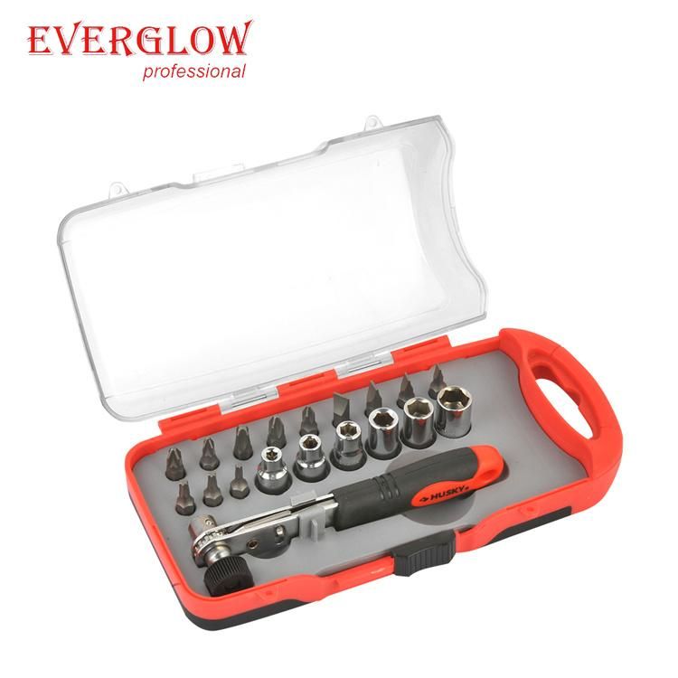 32PC Bits Set Metric Socket Wrench Set 1/4′′ Hex Nut Driver Drill Bits