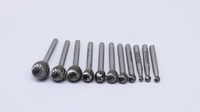D Type Ball Shape Double-Cut Tungsten Rotary Burrs