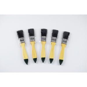 Black Brush Wire and Yellow Wooden Handle with Black Tail Paint Brush for Decoration