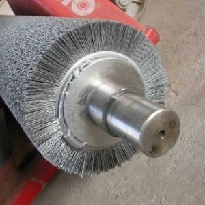 Custom Yellow Nylon Abrasive Roller Brush with Shaft China