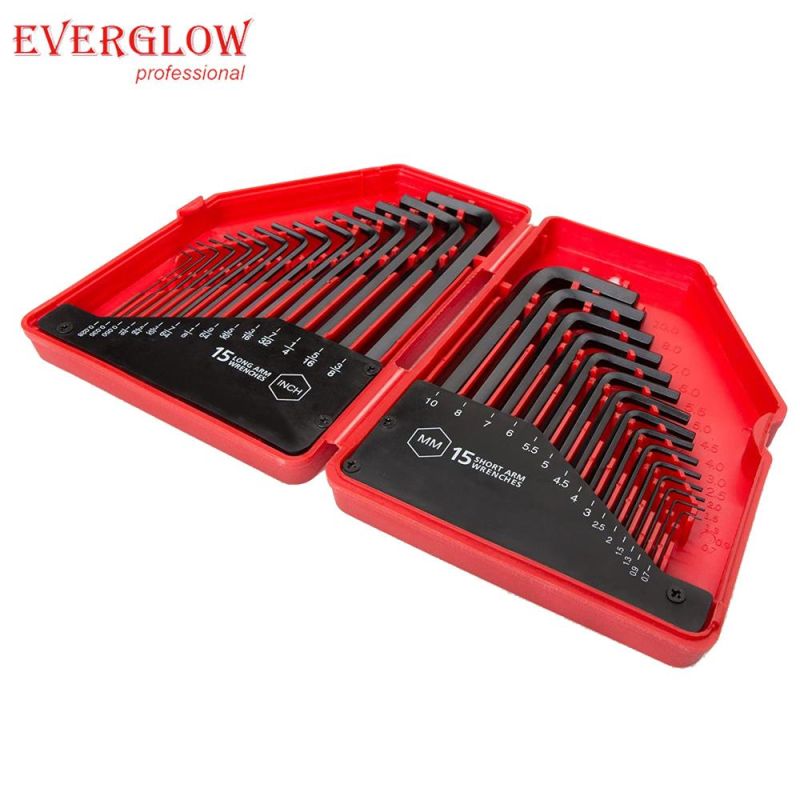 Professional High Quality Hex Key Wrench Set 30PC