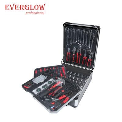 186PCS Professional Aluminium Trolley Case Hand Tool Kits