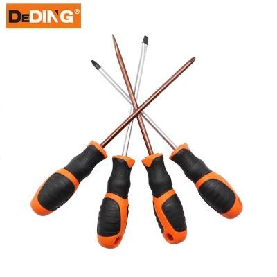 Comfortable Handled Screwdriver Bronze Blade Screw Drivers Set