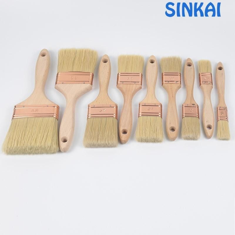 White Bristle Painting Brush