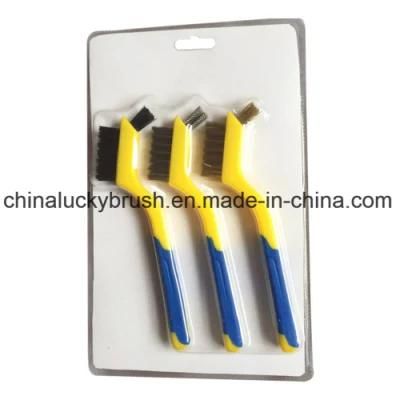 Plastic Handle Two Head Wire Set Brush (YY-694)