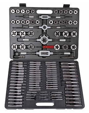 Alloy Steel Metric 110PC Tap and Die Set Professional Hand Tools