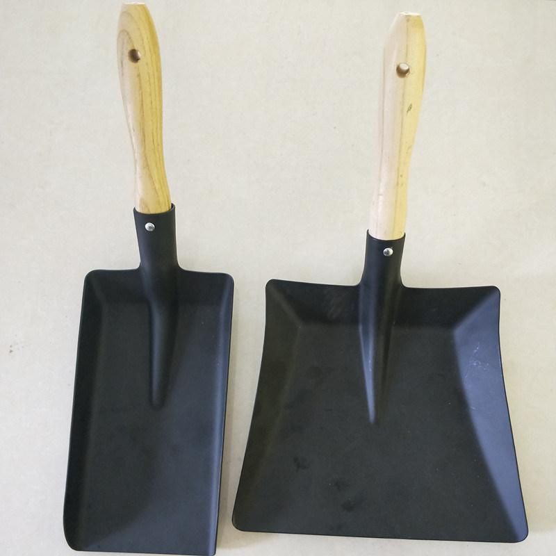 Carbon Steel Material Pink & Red & Blackcolor Square Garbage Dustpan Shovel