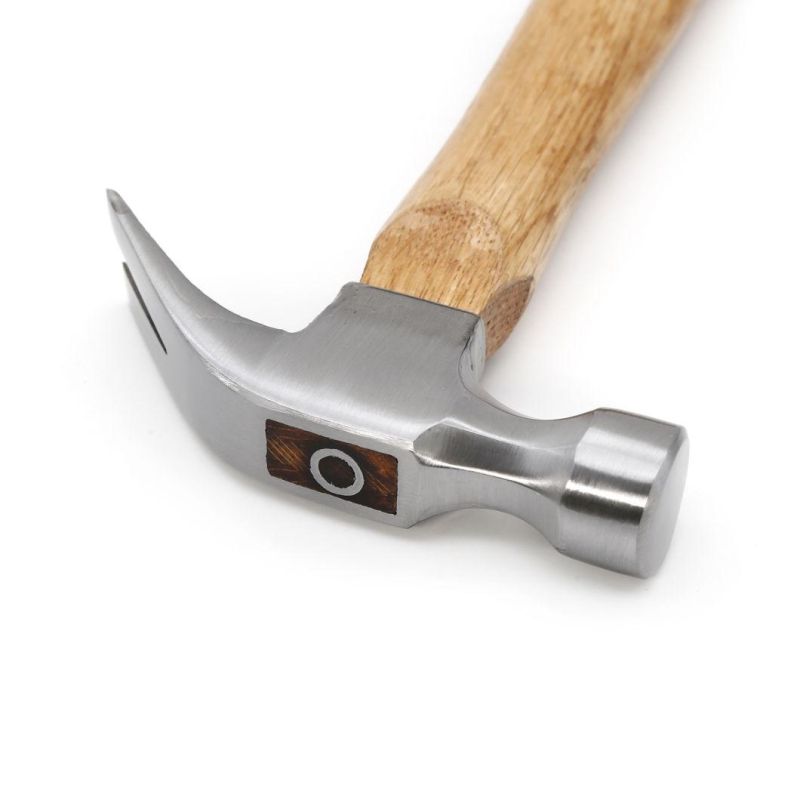 Drop Forged American Type Claw Hammer with Wooden Handle