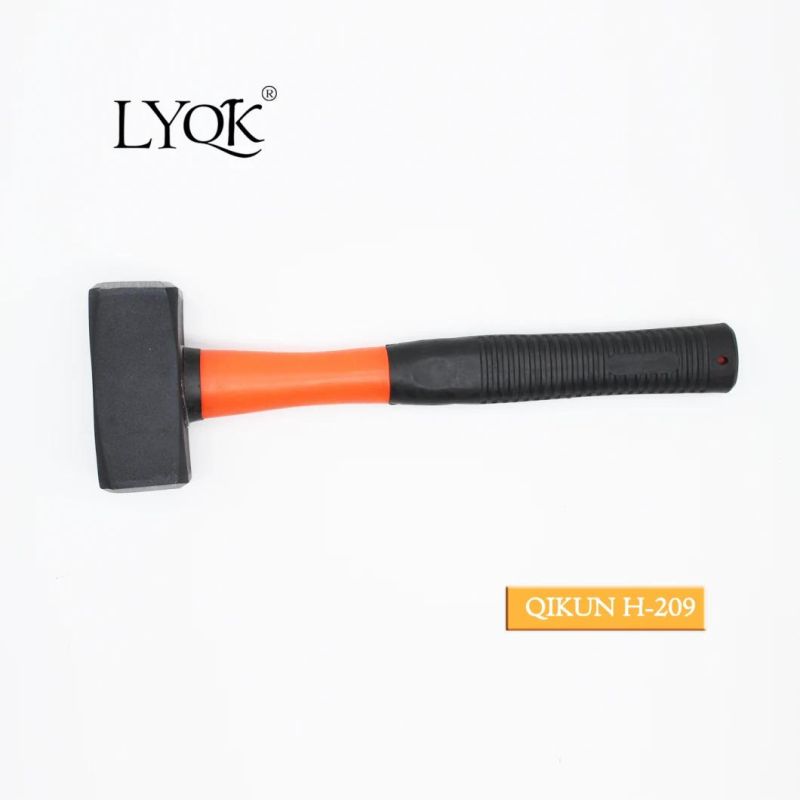 H-207 Construction Hardware Hand Tools Plastic Coated Handle German Type Stoning Stone Hammer